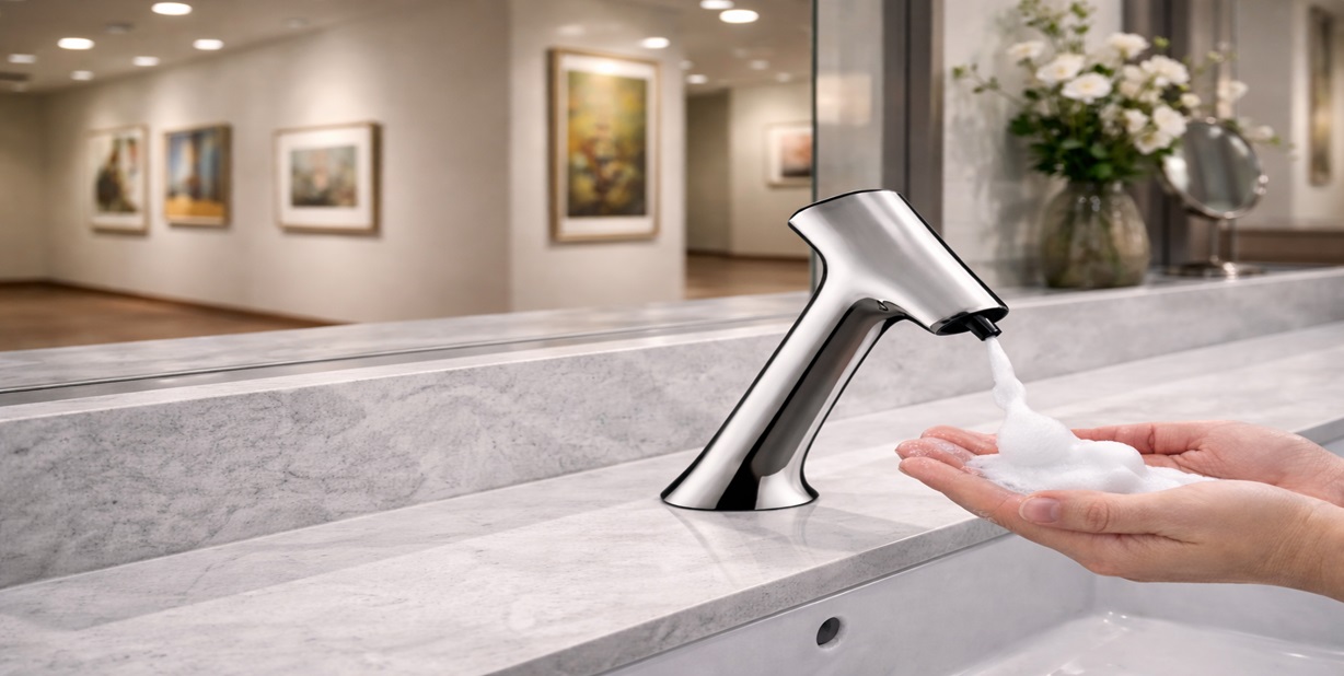 Automatic Soap Dispenser FS1223BDP by FontanaShowers for hands-free bathroom dispensing